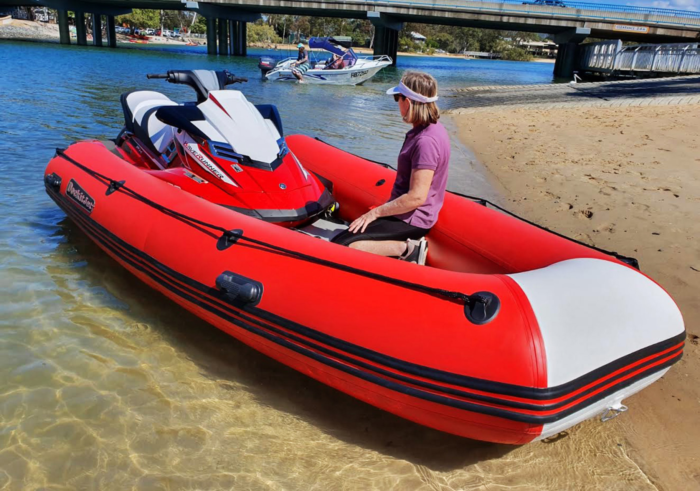 Dockitjet Tender offers jet ski power plus room for people and gear